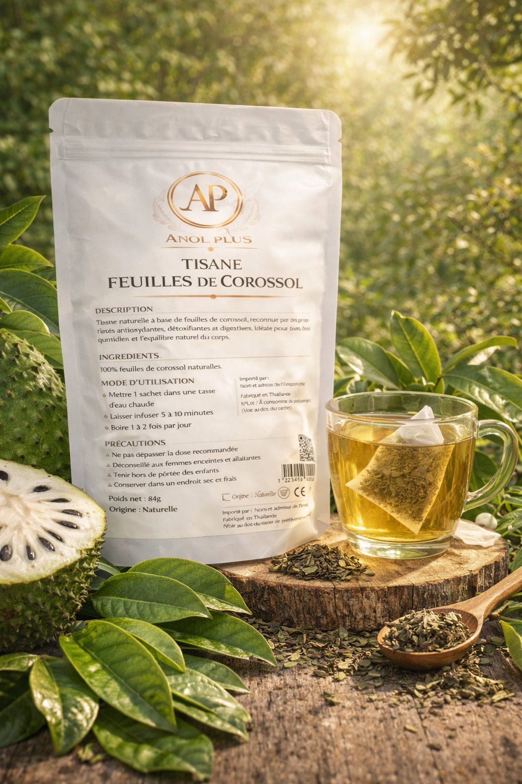 Tisane Feuilles de Corossol – Détox, Digestion & Antioxydant